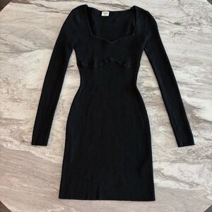 Abercrombie & Fitch Elegant Black Long Sleeve Dress